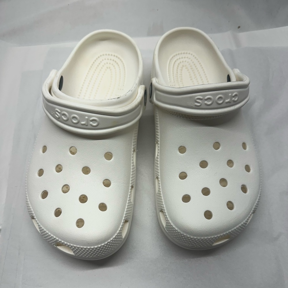 Crocs Bright White Clogs Sz:W6/ M8 Streetwear Comfortable Slip On Summer Shoes